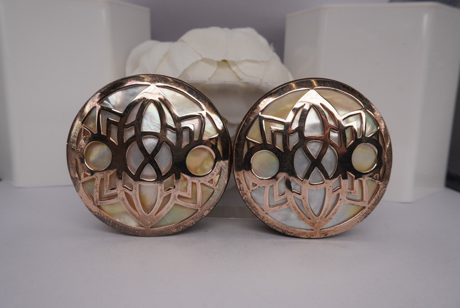 Indah- Rose Gold Plated with Mother of Pearl